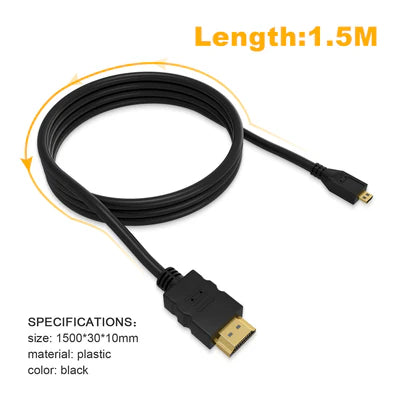 Adaptador Micro HDMI to HDMI (Male to Male)