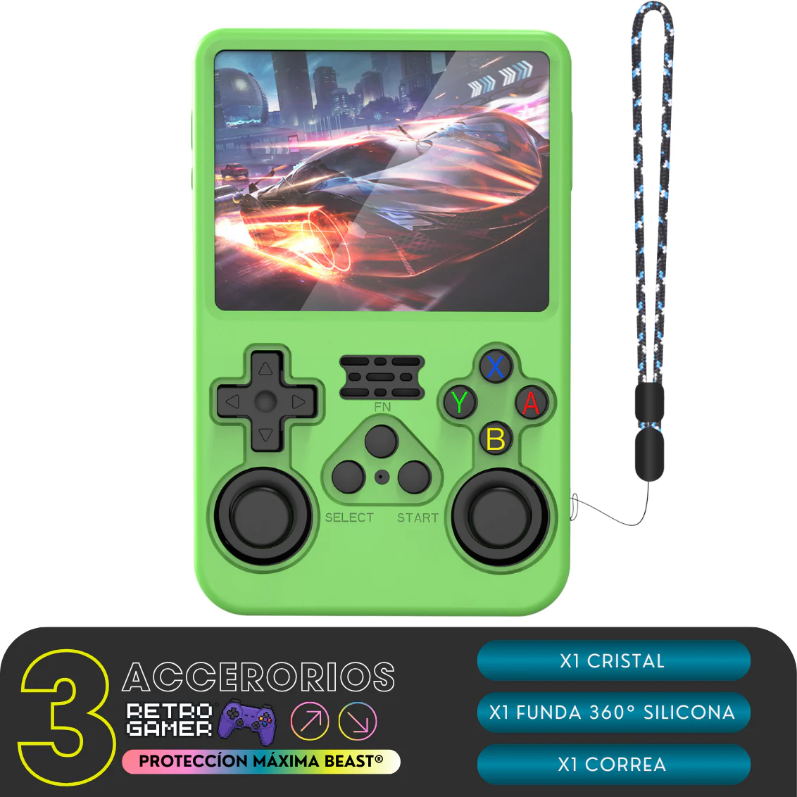 Protección para Beast (Funda + Correa + Cristal)